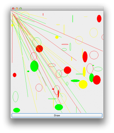 Successfully drawed lines and ovals